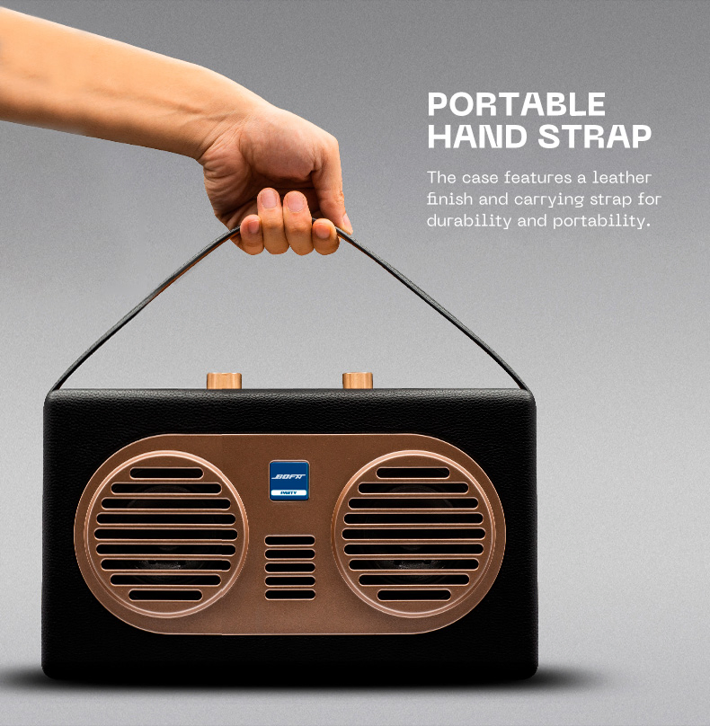 Мощная акустика 100Вт с караоке и беспроводным микрофоном