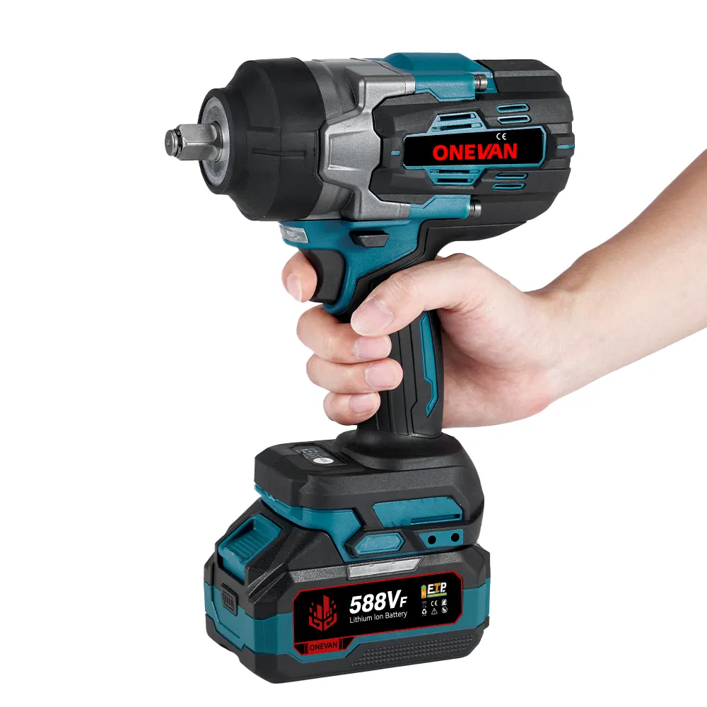 Torque Brushless 1700nm Electric Wrench 3 Gears with LED Light Cordless Screwdriver Power Tools