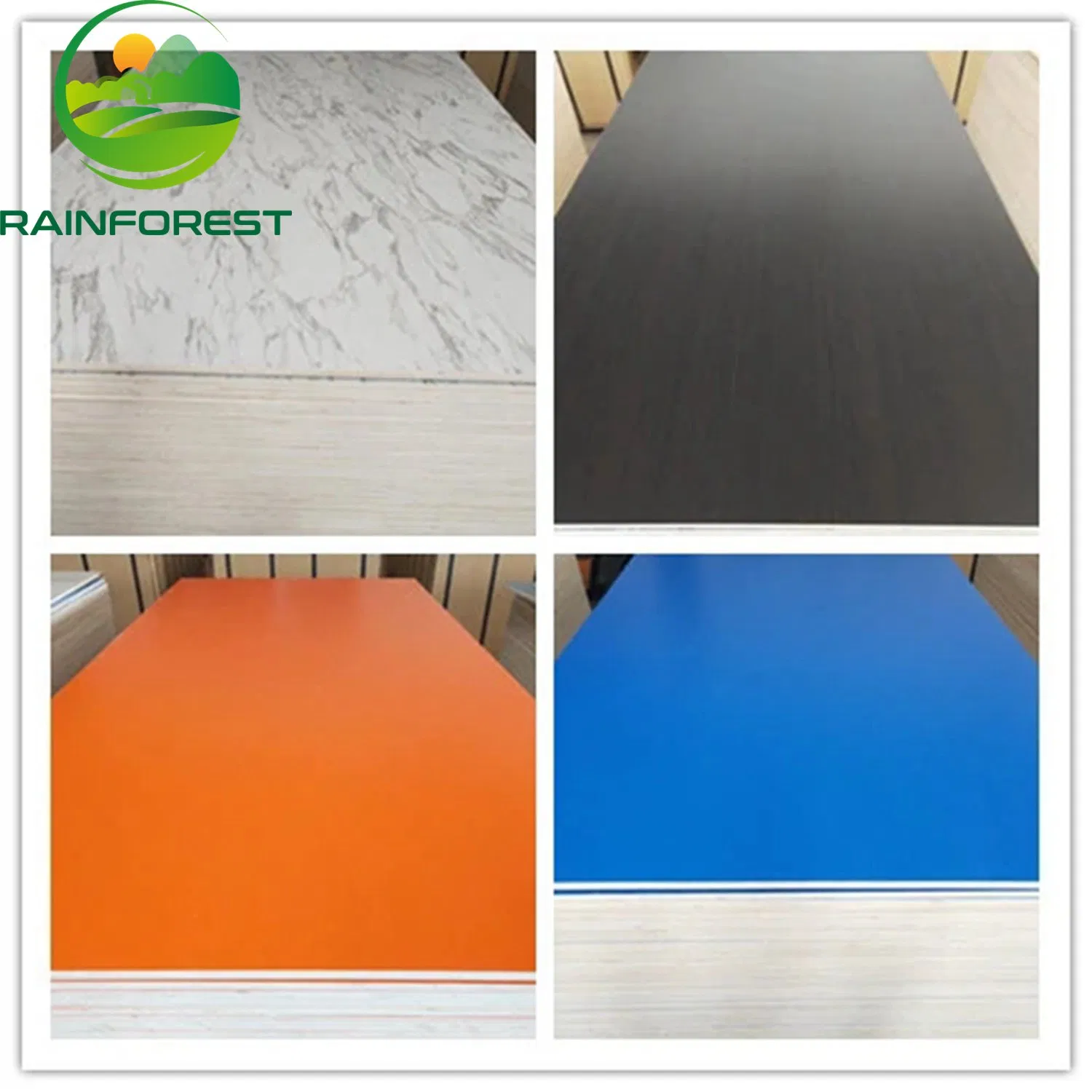 Melamine Laminated Plywood Boards for Furniture with Various Designs and Colors