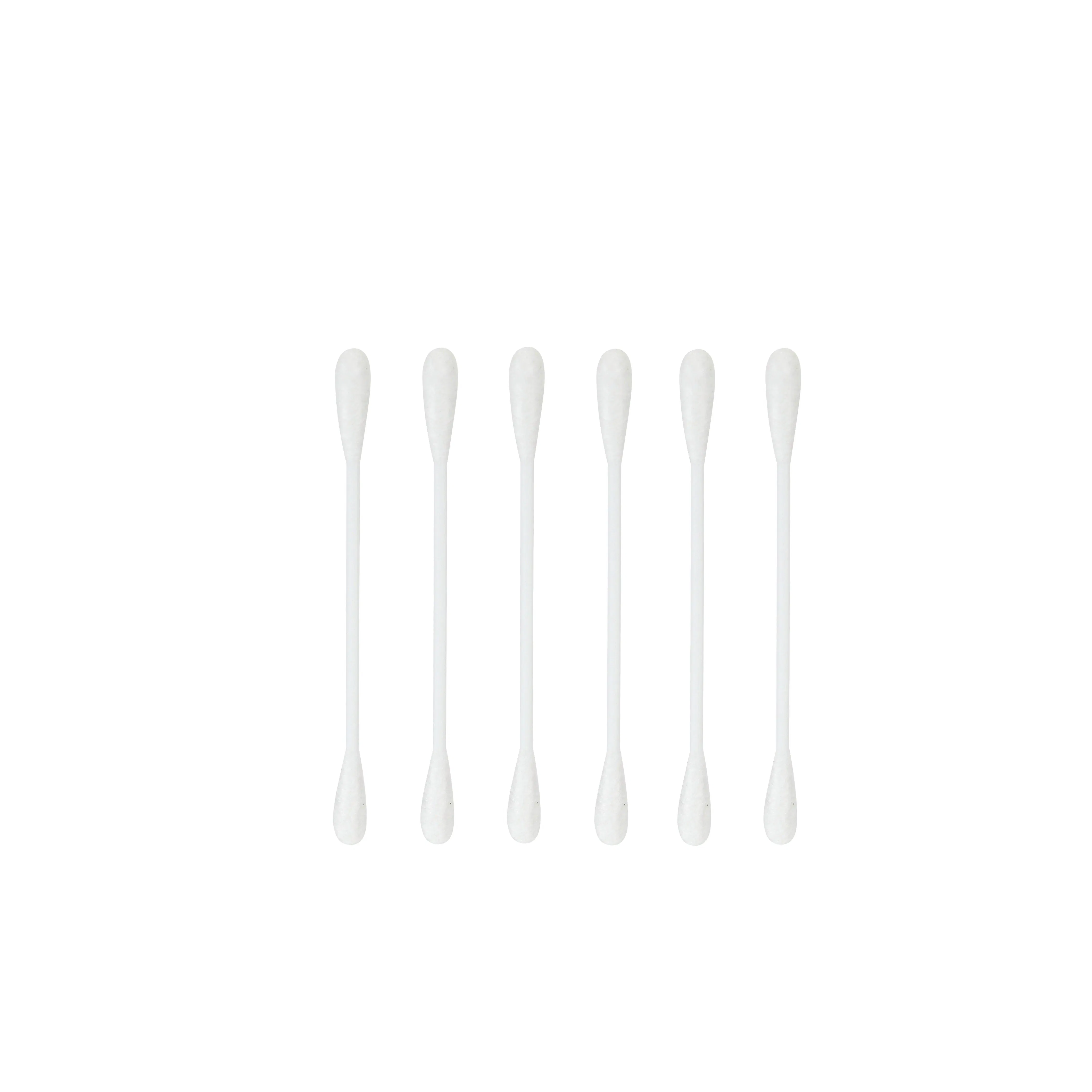 Wholesale 100-Piece Disposable Cotton Swabs Personal Care Plastic Stick for Daily Make-up Cleaning and Ear Cleaning