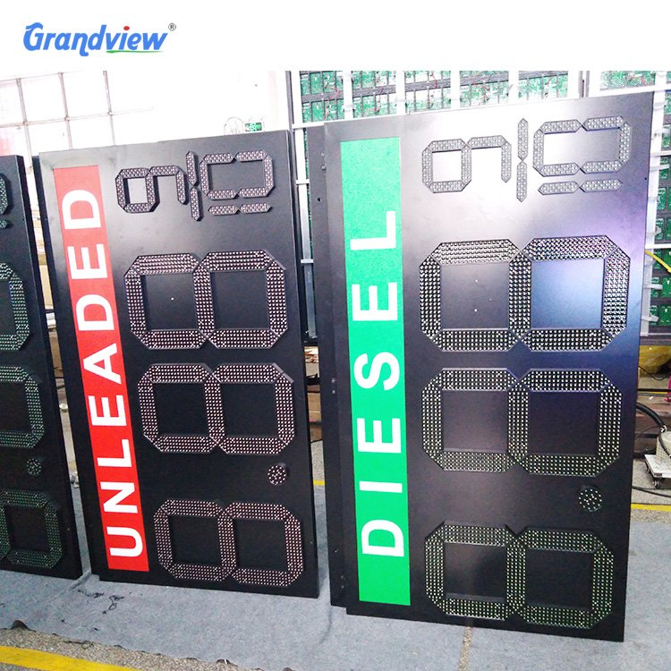 Petrol Station 7 Segment Digital Number RF Remote Control 20" LED Gas Price Display Signs for Fule Station