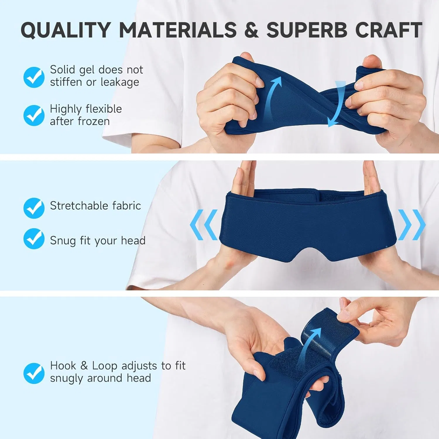Cooling Eye Mask Soft Cold Sleep Mask for Dry Eyes
