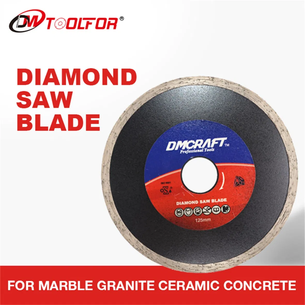 Thin Turbo Diamond Blade for Porcelain Ceramic Cutting