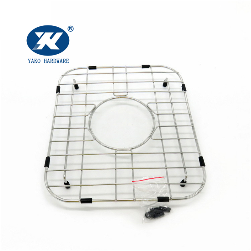 Sink Drain Mat Bottom Grid Draining Rack Grates Metal Stainless Steel Kitchen Sink Grid Protector