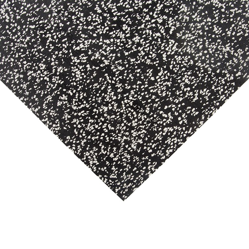 Hot Selling High Satisfaction Noise-Insulating Gym Floor Rubber Roll Black Rubber Roll with 50% Colorful Dots