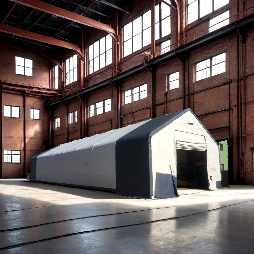 Large Storage Building Portable Garage Bus Tent PVC Canopy