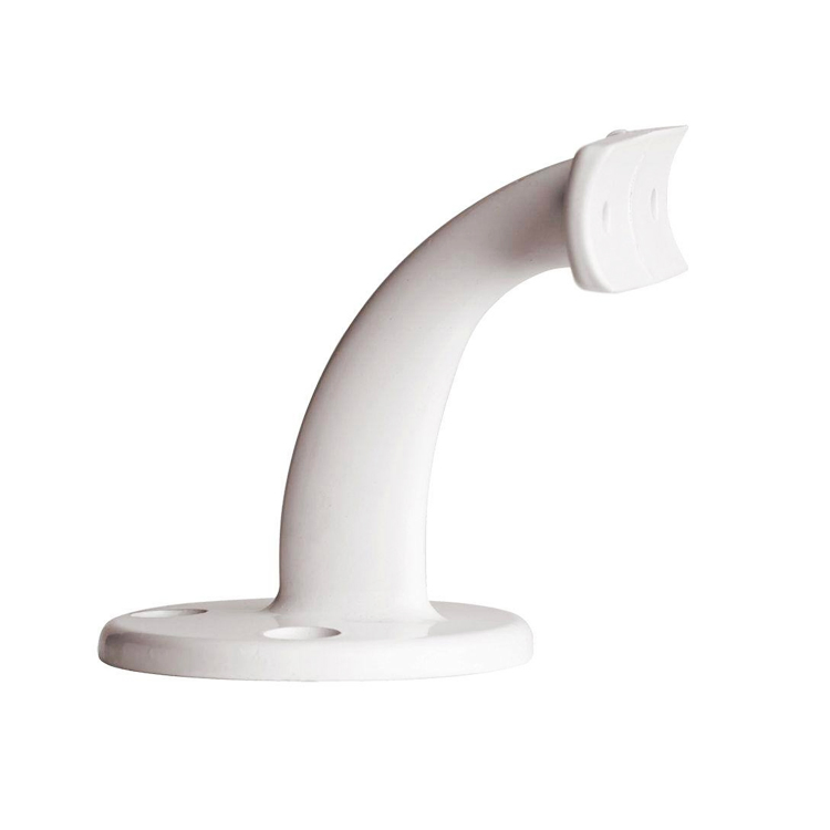 White Offset Aluminum Handrail Bracket
