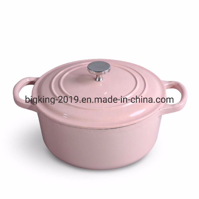 5 PCS Enamel Cast Iron Round Casserole Cast Iron Cookware Set