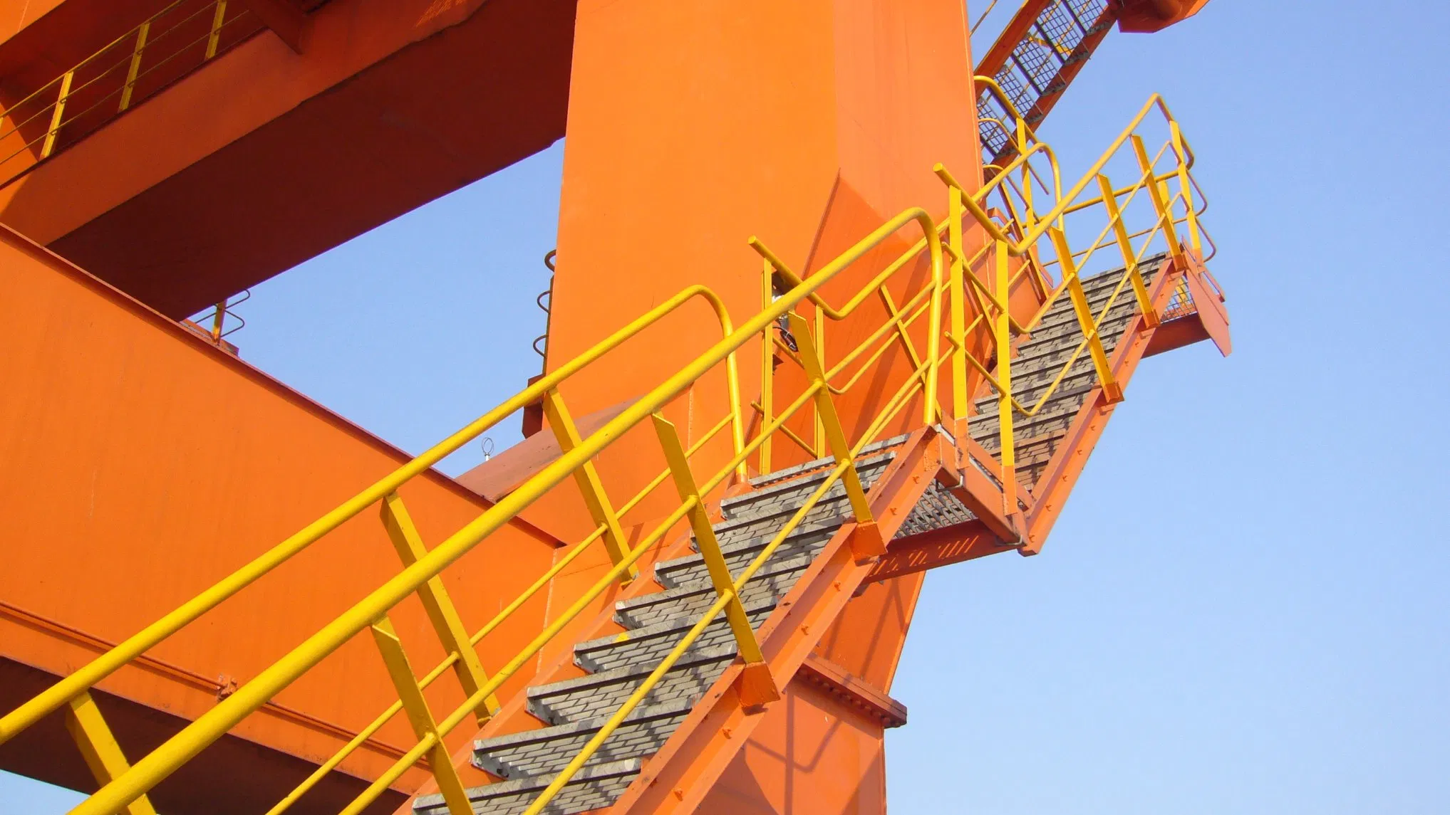 Ningbo Factory Galvanized Handrail and Stanchions for Industry Platform Staircase