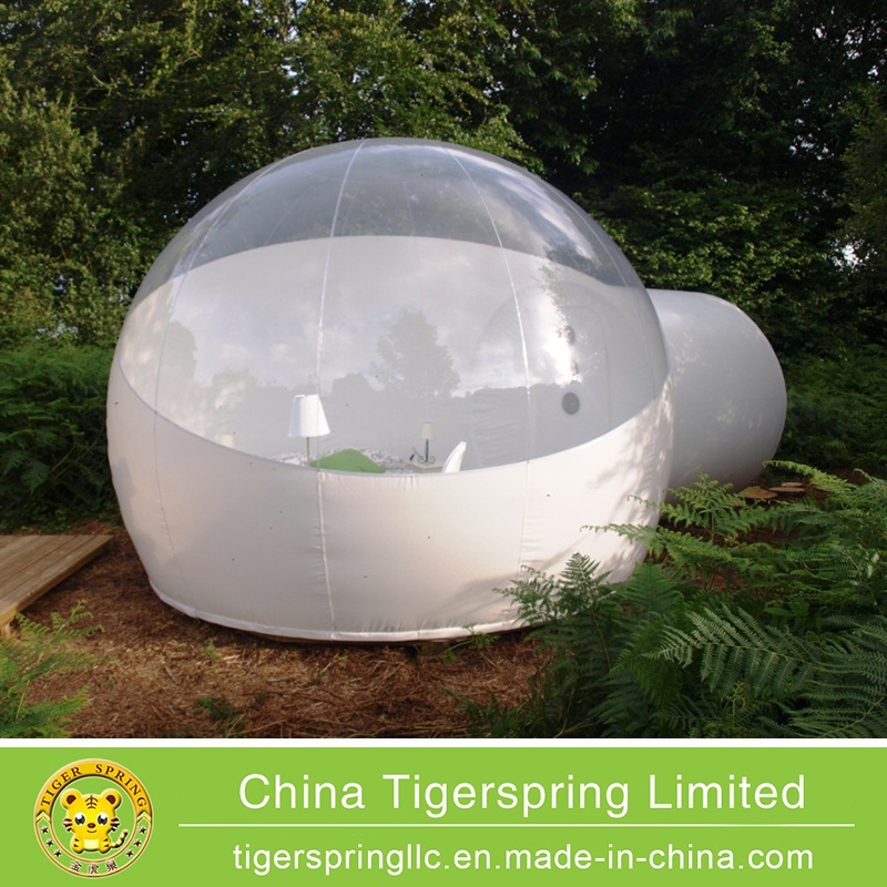 Romantic Half Clear Inflatable Bubble Tent Outdoor Inflatable Lawn Tent