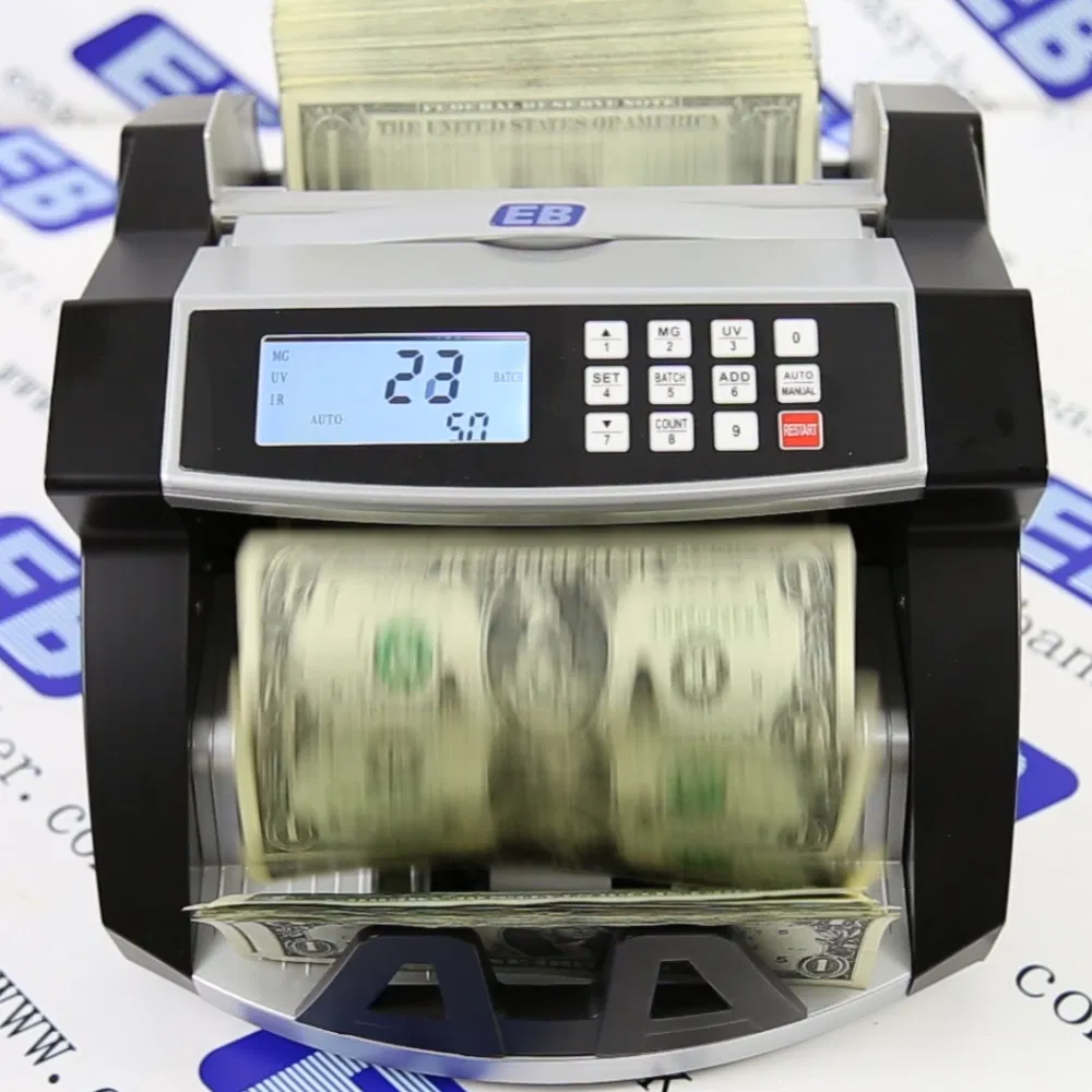 LD-2041 ROHS Certified Automatic Money Counter Plastic LCD Display Bill Counter