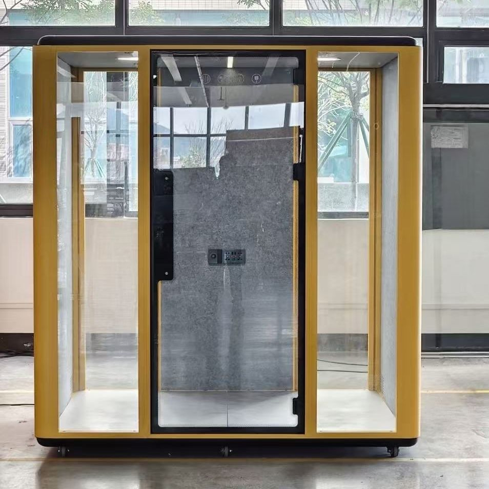 Modern Privacy Steel Frame Mobile Soundproof Booth for Office or House Use