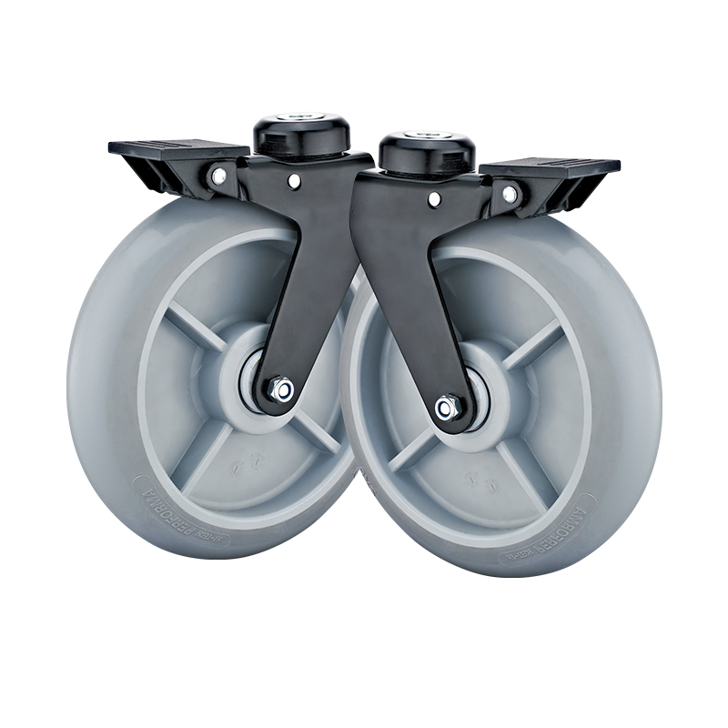 8inch Emergency Medical Cart TPR Caster Emergency Wheel Casters Medical Appliance Casters
