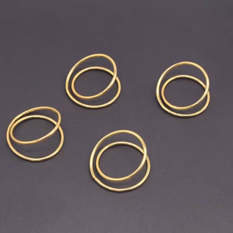 High Quality Geometric Metal Ornament Simple Fine Dining Room Napkin Rings