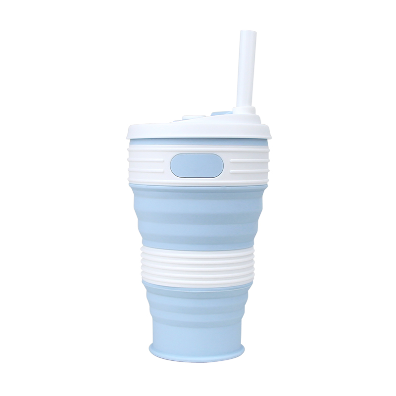 Складная силиконовая кружка 600 мл, не протекает