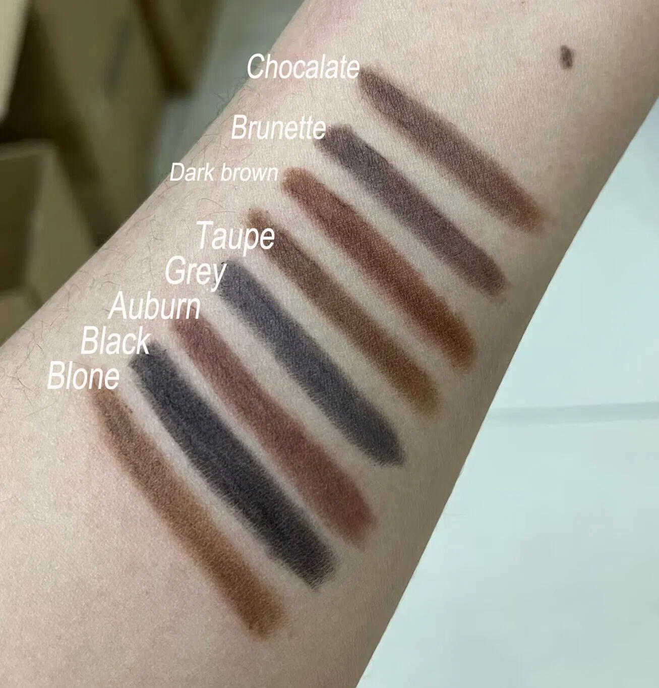 Ultra Slim Dual End High Pigment 8 Colors Eyebrow Pencil Makeup