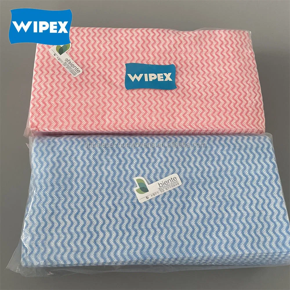 Disposable Spunlace Nonwoven Household Wiping Cleaning Wipes J Cloth