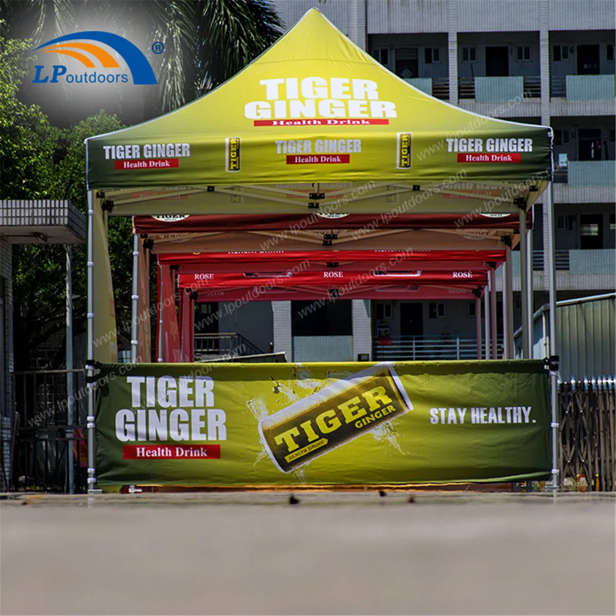 10X20'hexagonal Steel Frame Outdoor Folding Beach Gazebo Tent for Events