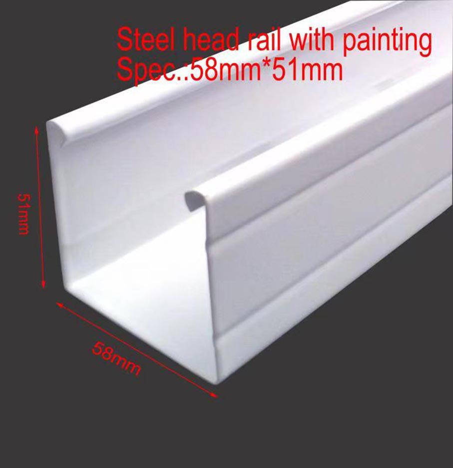 58*51 High Profile Top Rail Headrail for Venetian Blinds