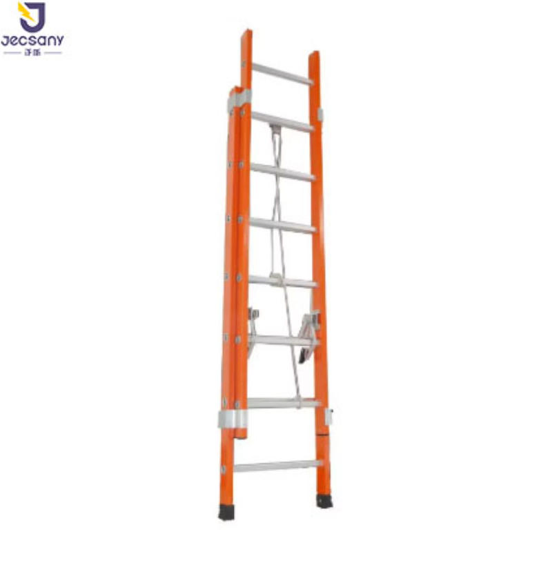 Jtel20 Easy-Stretch Fiberglass Telescopic Ladder, Industrial-Grade Durable Aerial Work Ladder