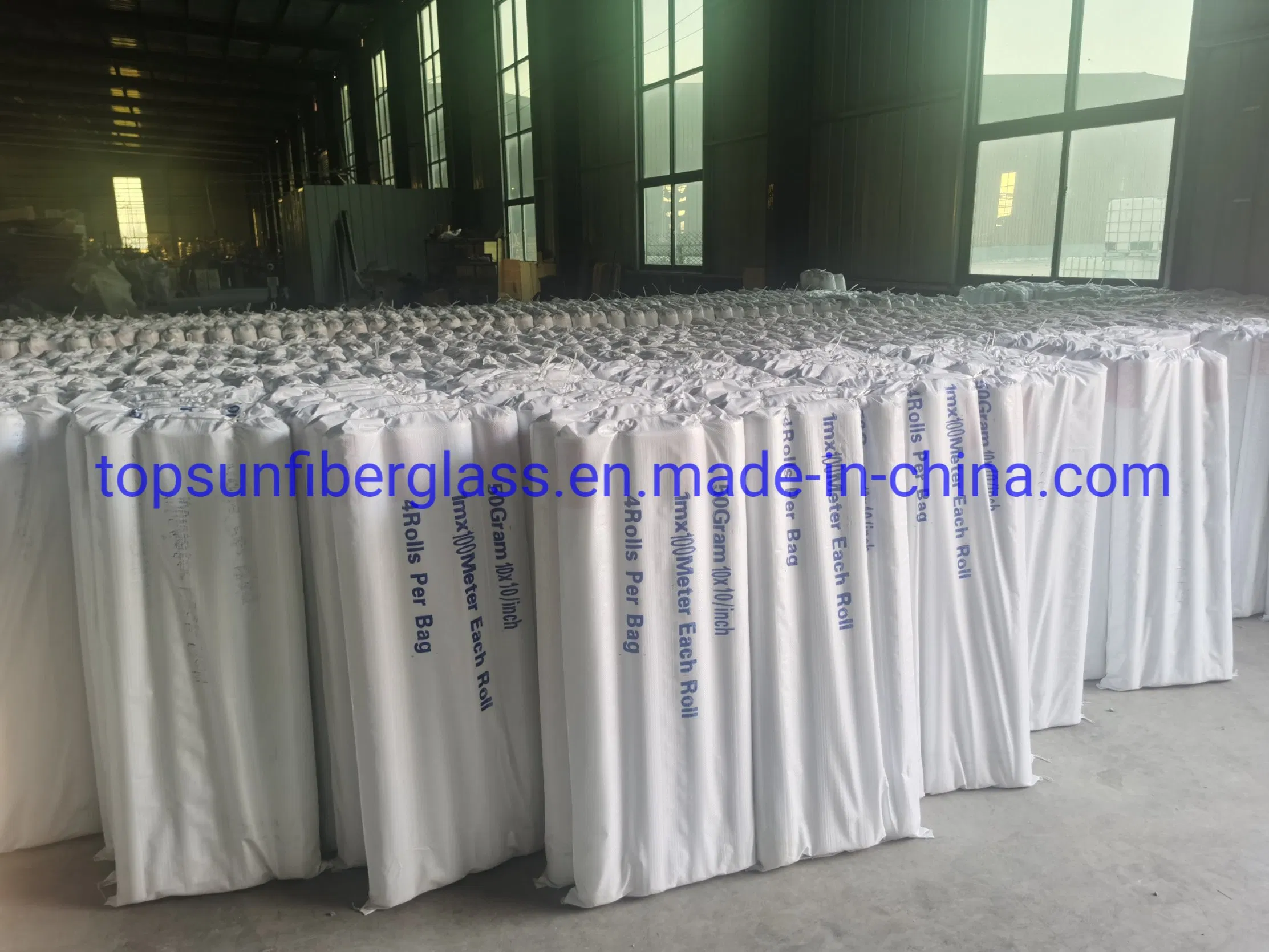 Fire Retardant & Fireproof Material Glass Rock Wool Materials 100GSM Fiberglass Mesh