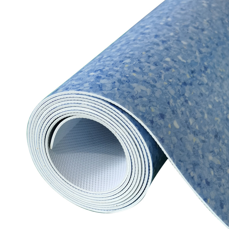 Various Colors Marble Grain Waterproof Commercial Grade Vinyl Plastic Flooring Roll