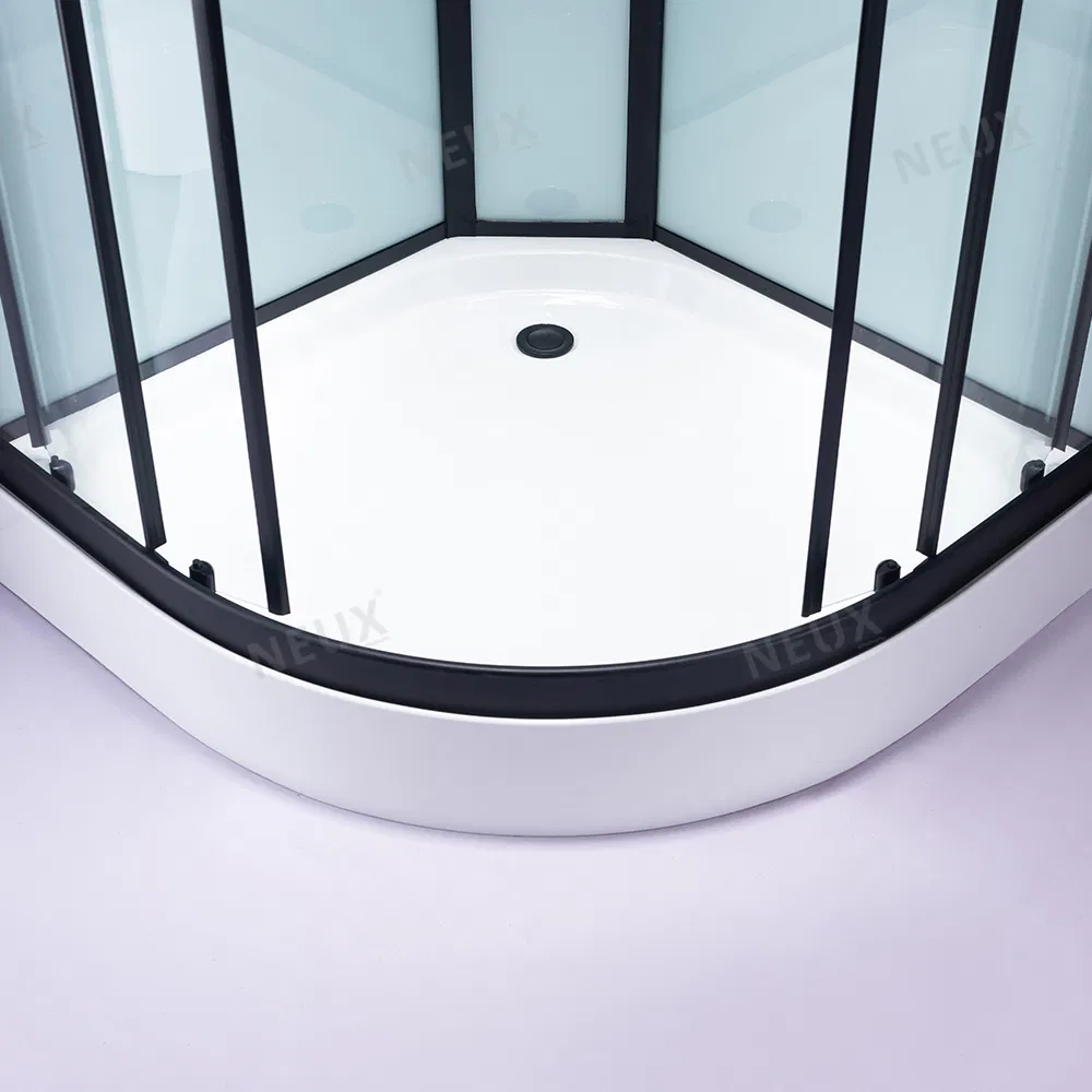 Modern Tempered Glass Fast Installation Corner Bathroom Shower Box Shower Cabin Sector Sliding Door Shower Room