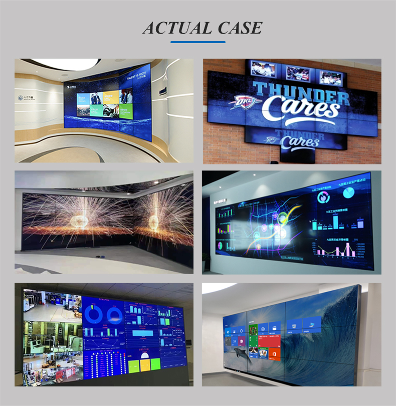 Horizontal or Vertical Advertising Splicing Screen Kiosk 2X2 3X3 Digital Signage 46 Inch LCD Video Wall 4K