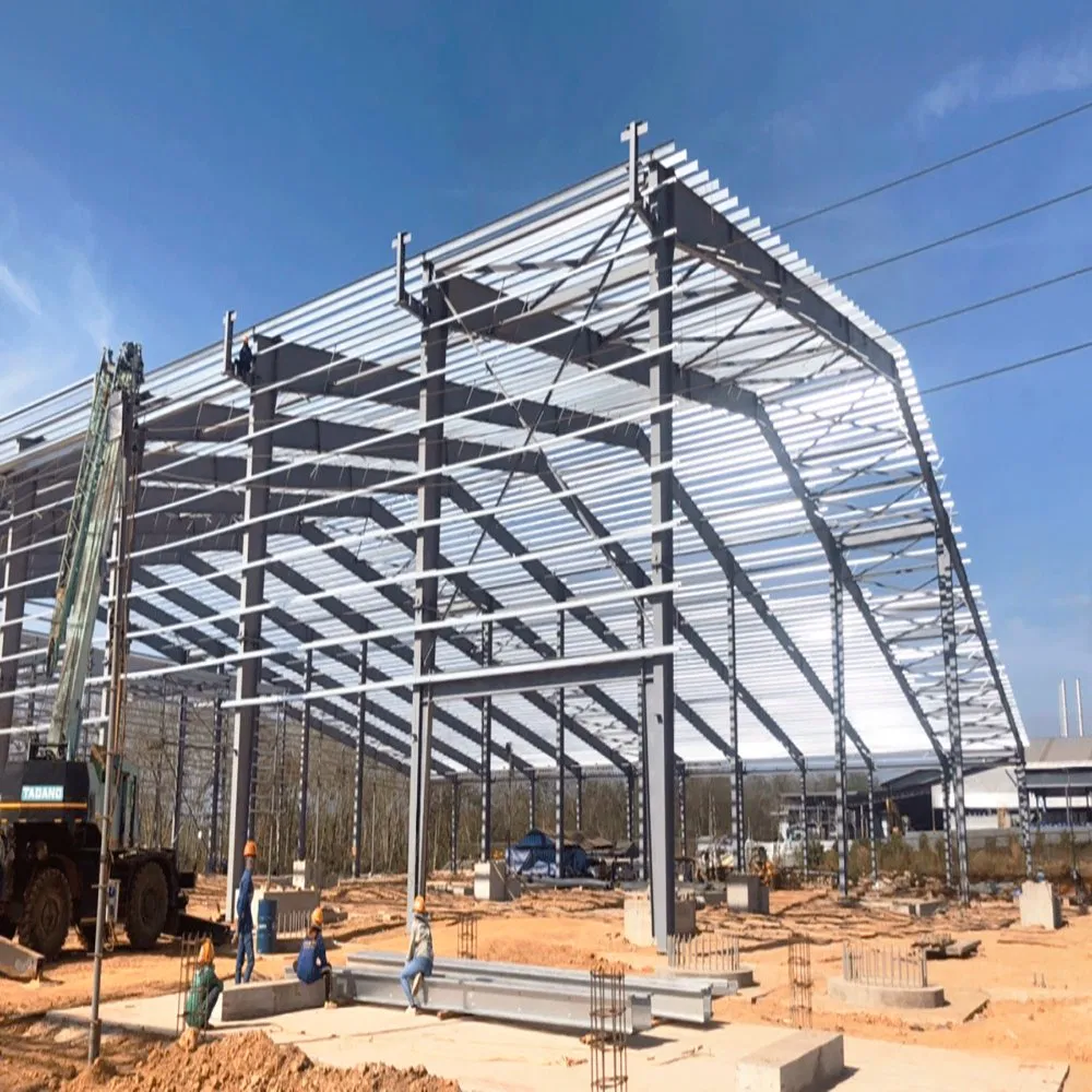 Heavy Design Multi-Storey Prefabricated Steel Structure Building for Saudi Arabia/UAE Warehouse