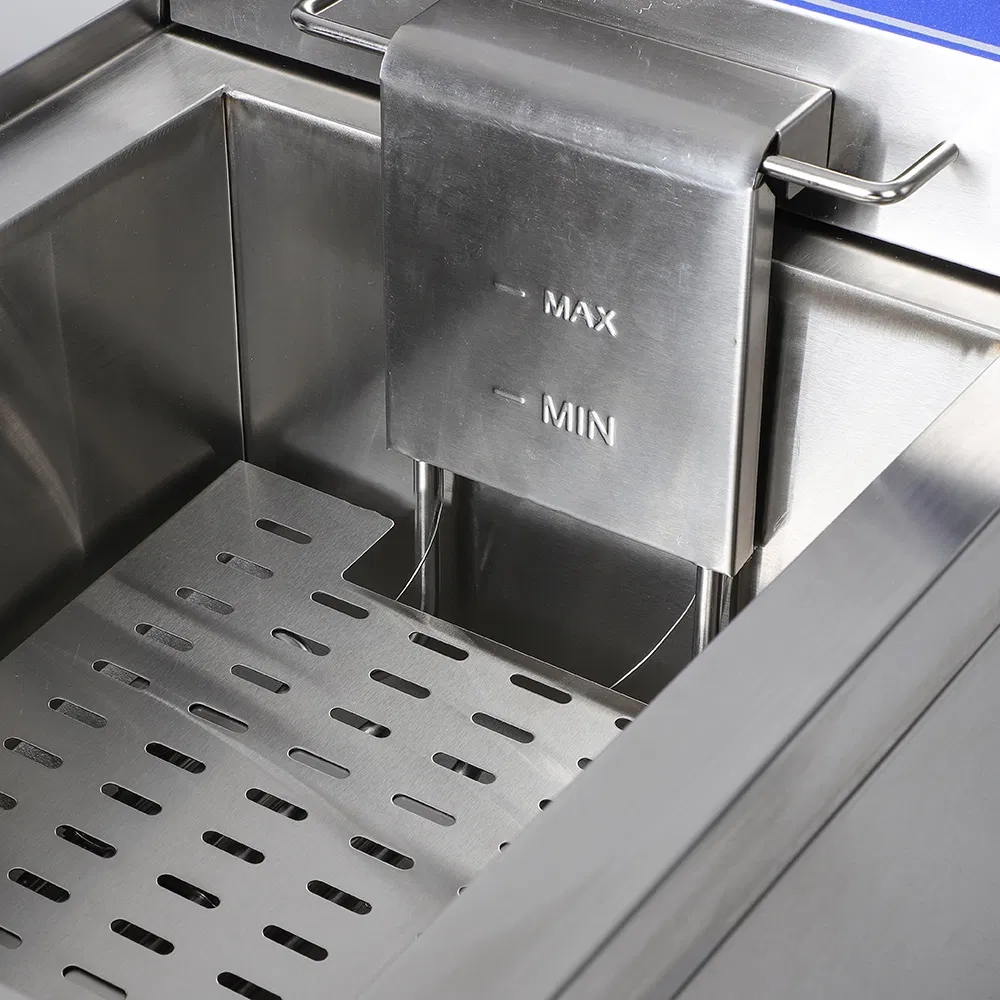 Electric Countertop Double Tank Deep Fryer Machine Potato Chips Snack Fryer