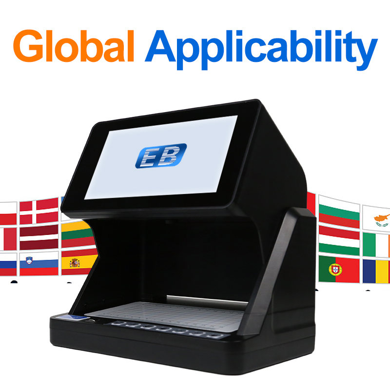 DC-818 Multi-Spectral Banknote Detector with 7-inch HD Display for Global Currency Verification Watermark Fluorescence Infrared Magnetic Detection
