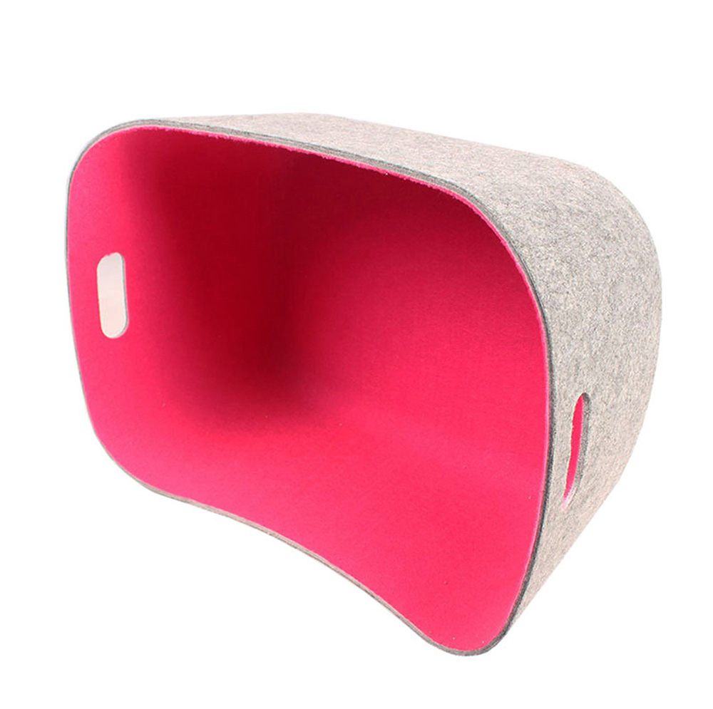 Manufacture Custom Felt Cute Organizing Storage Bin Laundry and Toy Basket