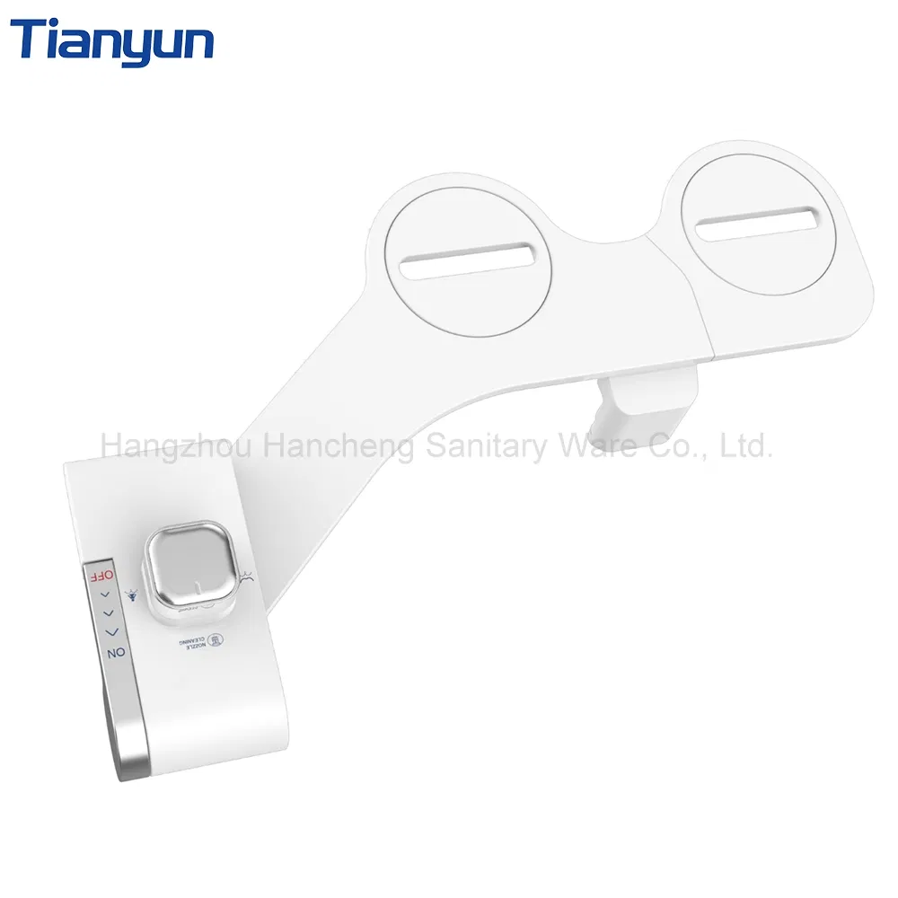 Non-Electric Cold Water Self Clean Dual Nozzle Bidet Sprayer Toilet Bidet for Feminine Wash Adjustable Pressure