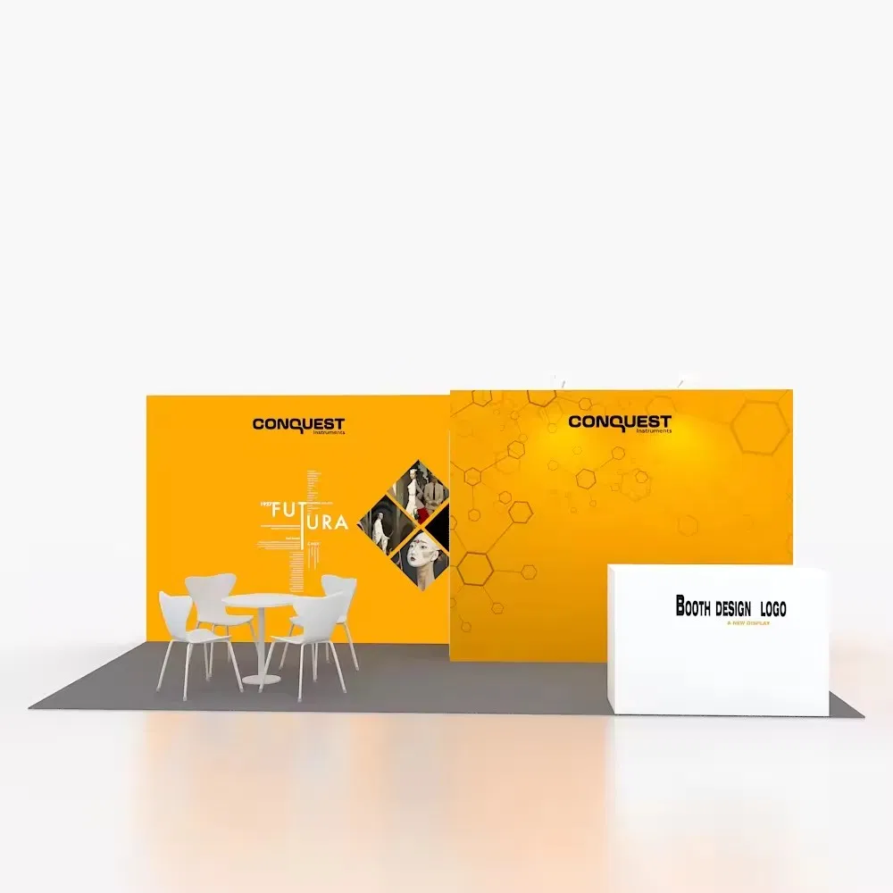 New Style Trade Show Display Standard Custom Made Saloon Booth Standard Exhibition Booth Modular Exhibition Booth Modern Display