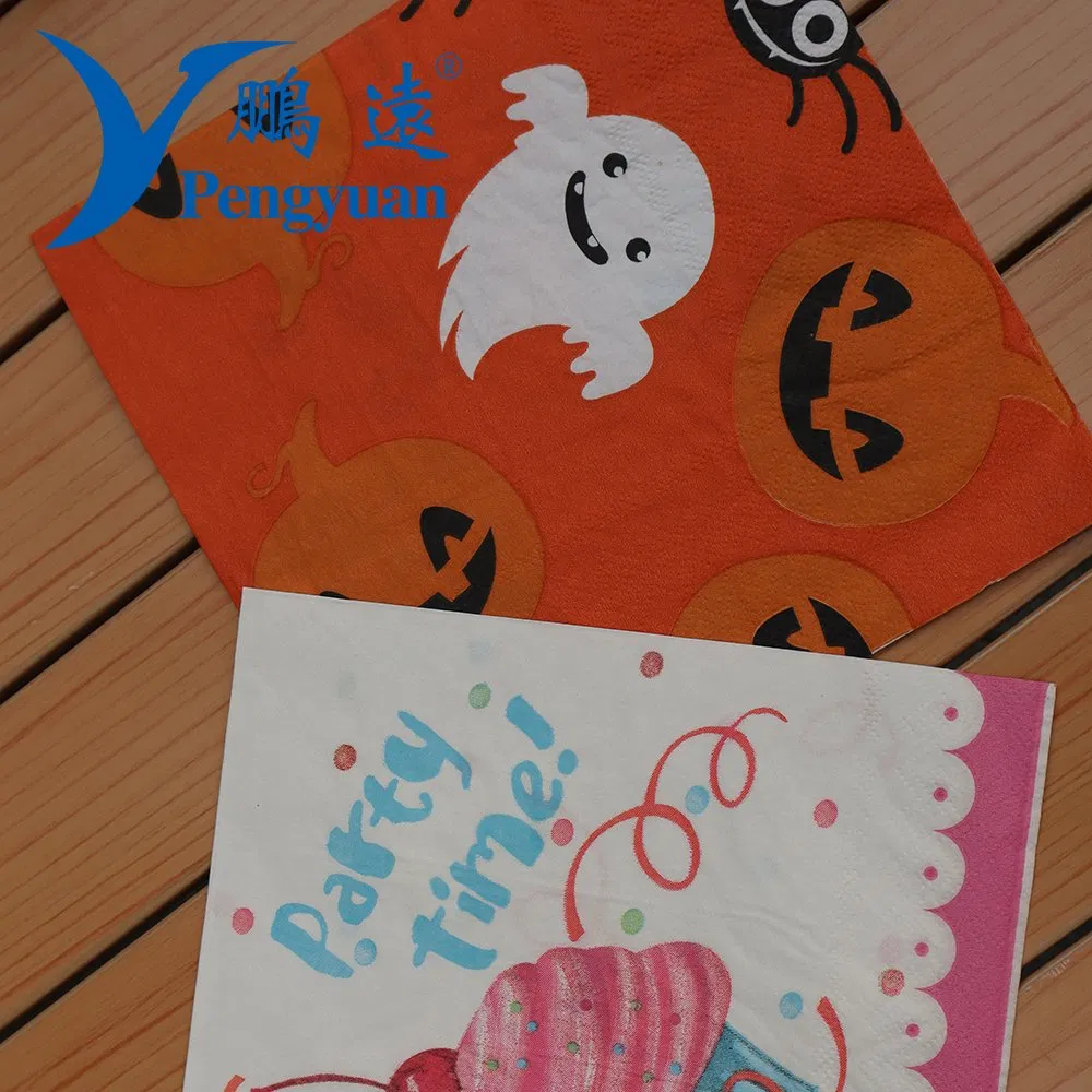 Customized Size Printed Disposable Food Napkin