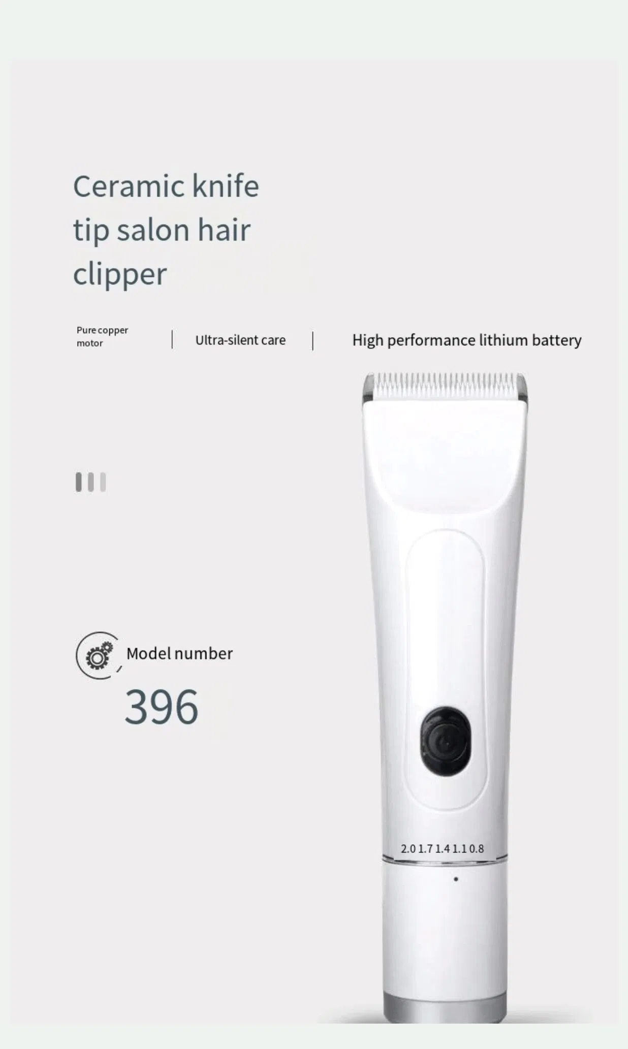 Professional High Speed Haircutting Hair Trimmer Rechargeable Compact Portable