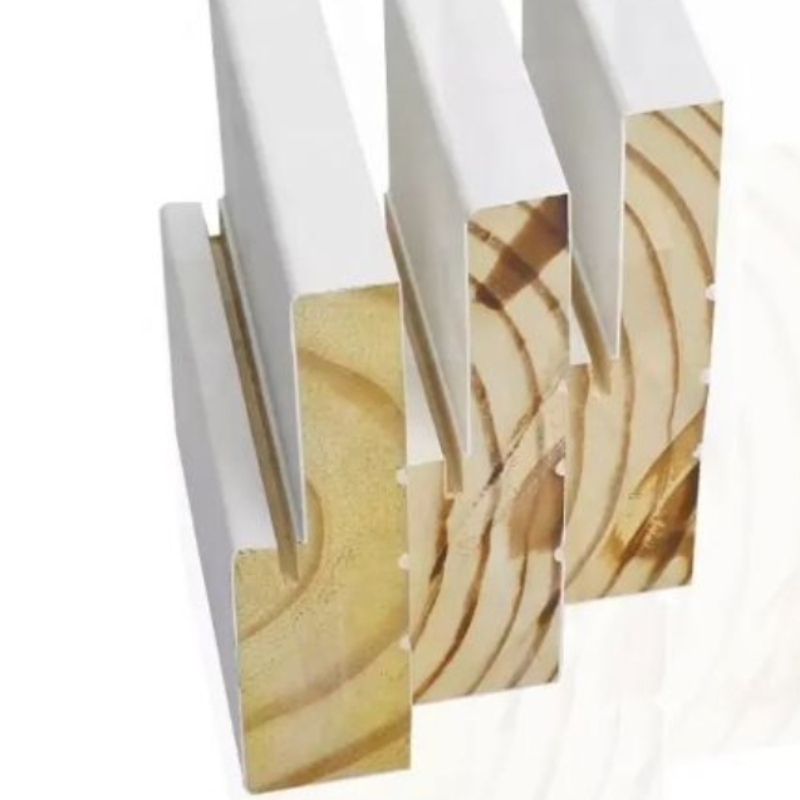 Customized Interior Door Frame Moulding Wood Shutter Component Window Frame Door Jambs