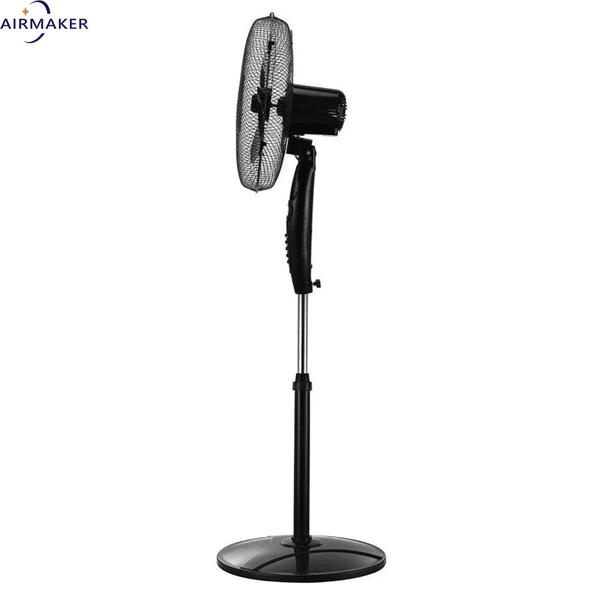 6 Inch Stand Fan with 18mm Copper Motor 3 Speed 400mm PP Blades Oscillating Wire Grill CE Approved BS Plug 1.3m Height