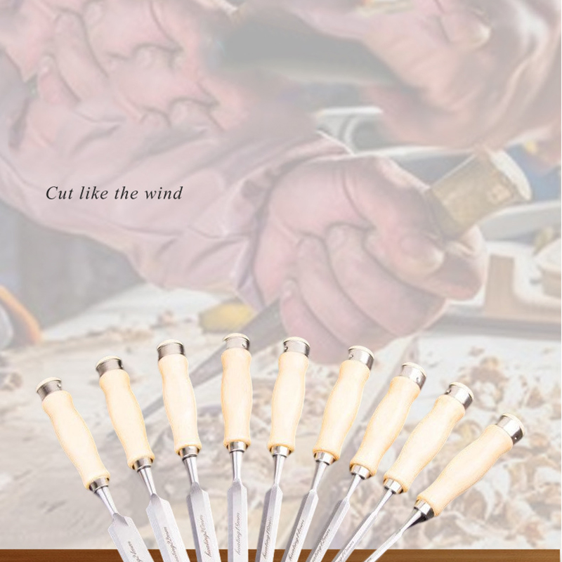 Резцы по дереву с деревянной ручкой для столярных работ