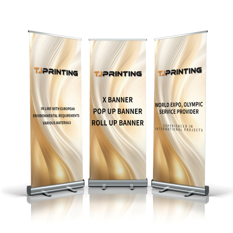 Portable Aluminum Roll up Banner Display Retractable Banner Stand Roll up Banner Stand