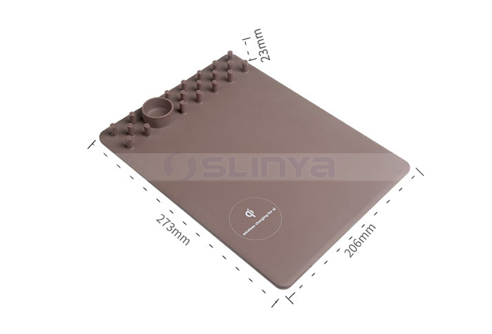 Коврик для мыши с беспроводной зарядкой Qi и держателем