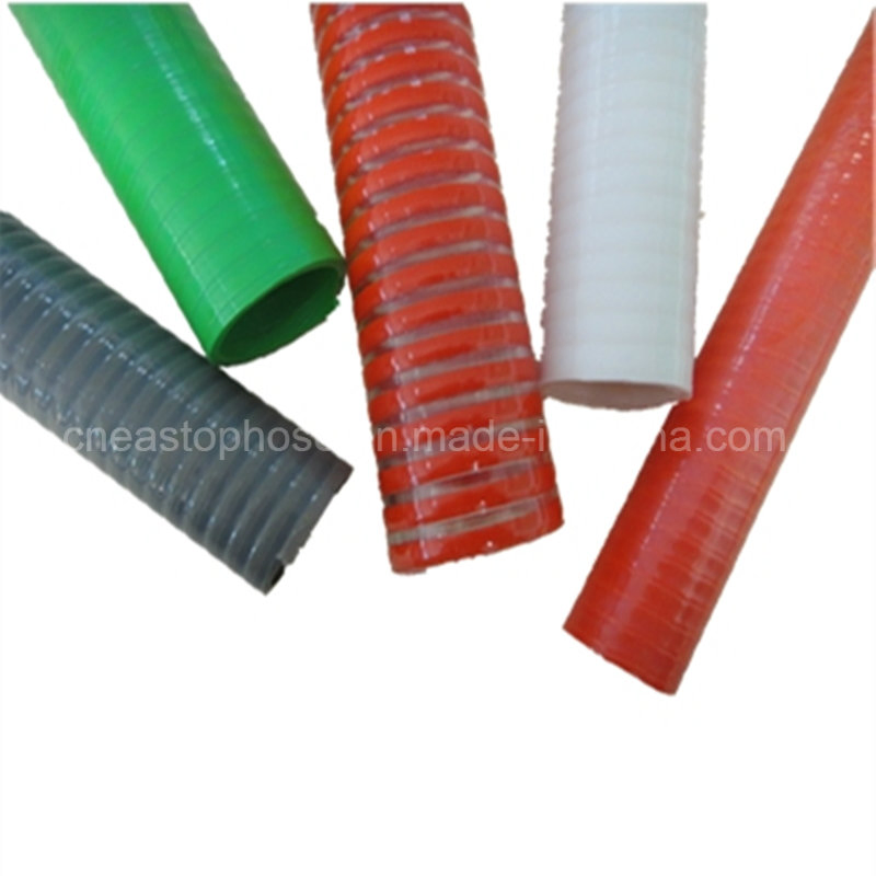 PVC Suction Hose for Irrigation Water Pump with Hard Rigid Reinforcement 1 2 3 4 Inch