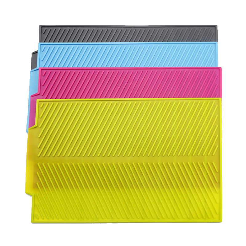 Силиконовый коврик для сушки посуды с кружевным узором