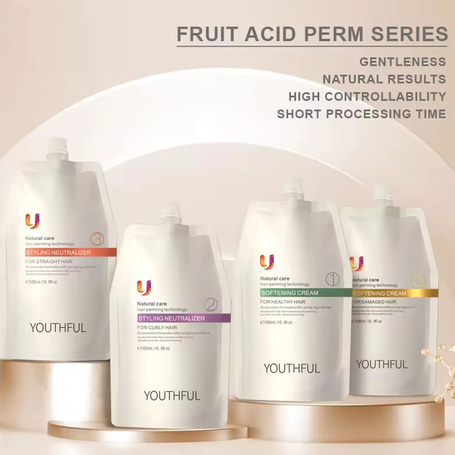 Long Lasting Natural Salon Professional Straightening Cream