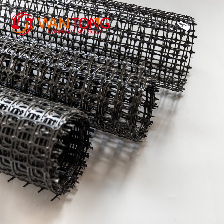 PP Biaxial Geomalla Biaxial Plastic Geogrid 20-20kn/M for Soil Reinforcement