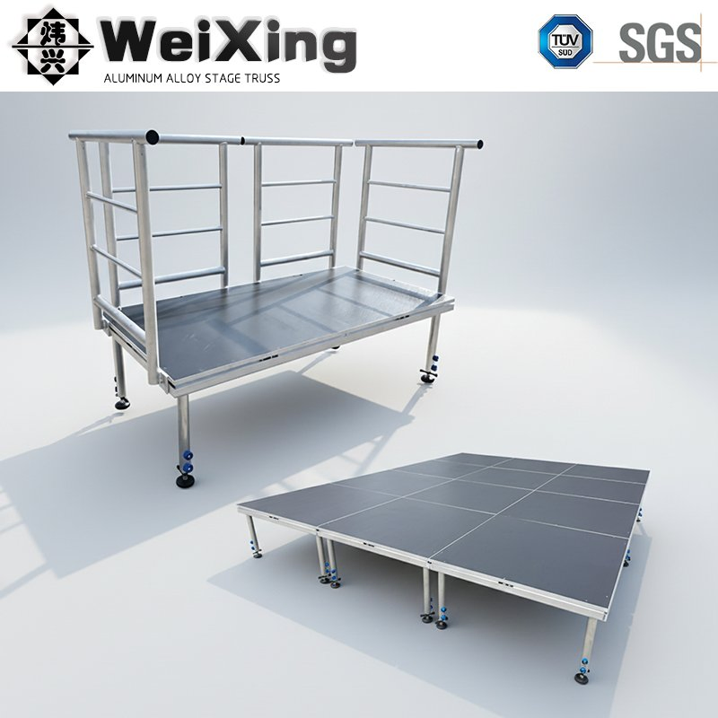 4FT*4FT Aluminum Alloy Portable Mobile Modular Outdoor Fold DJ Deck Performance Concert Moving Wedding Event Show Truss Catwalk Structure Podium Stage