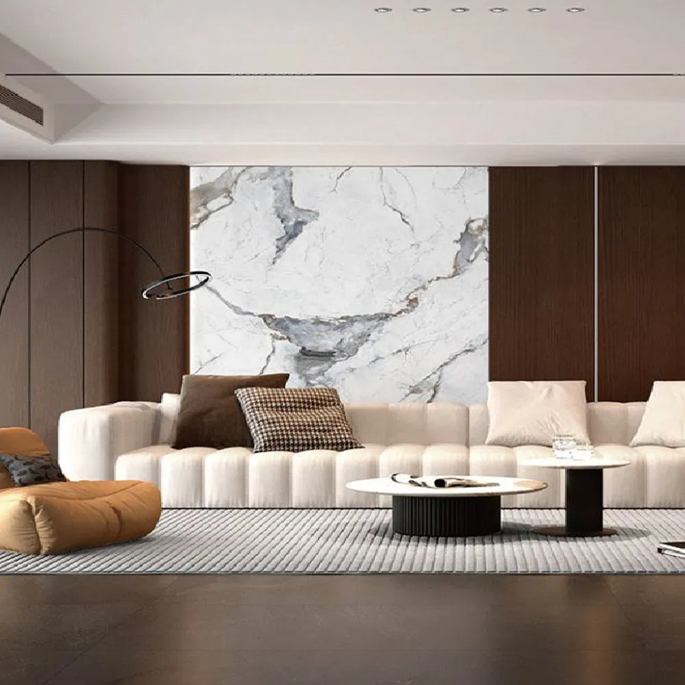 Self Adhesive 3D Marble Wall Sticker Large Size Scratch Resistant Bathroom Decor