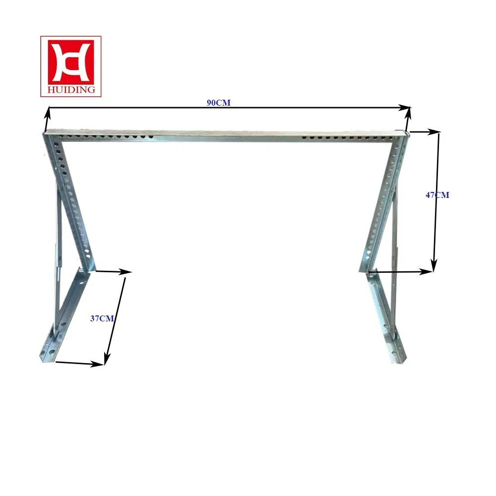 Customized Foldable Air Conditioner Outdoor Unit AC Metal Mount Support Angle Wall Stainless Steel Bracket for Sale