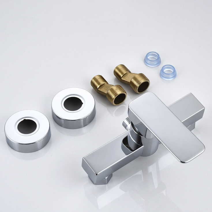 Смеситель для ванны и душа с дождевым эффектом, хром