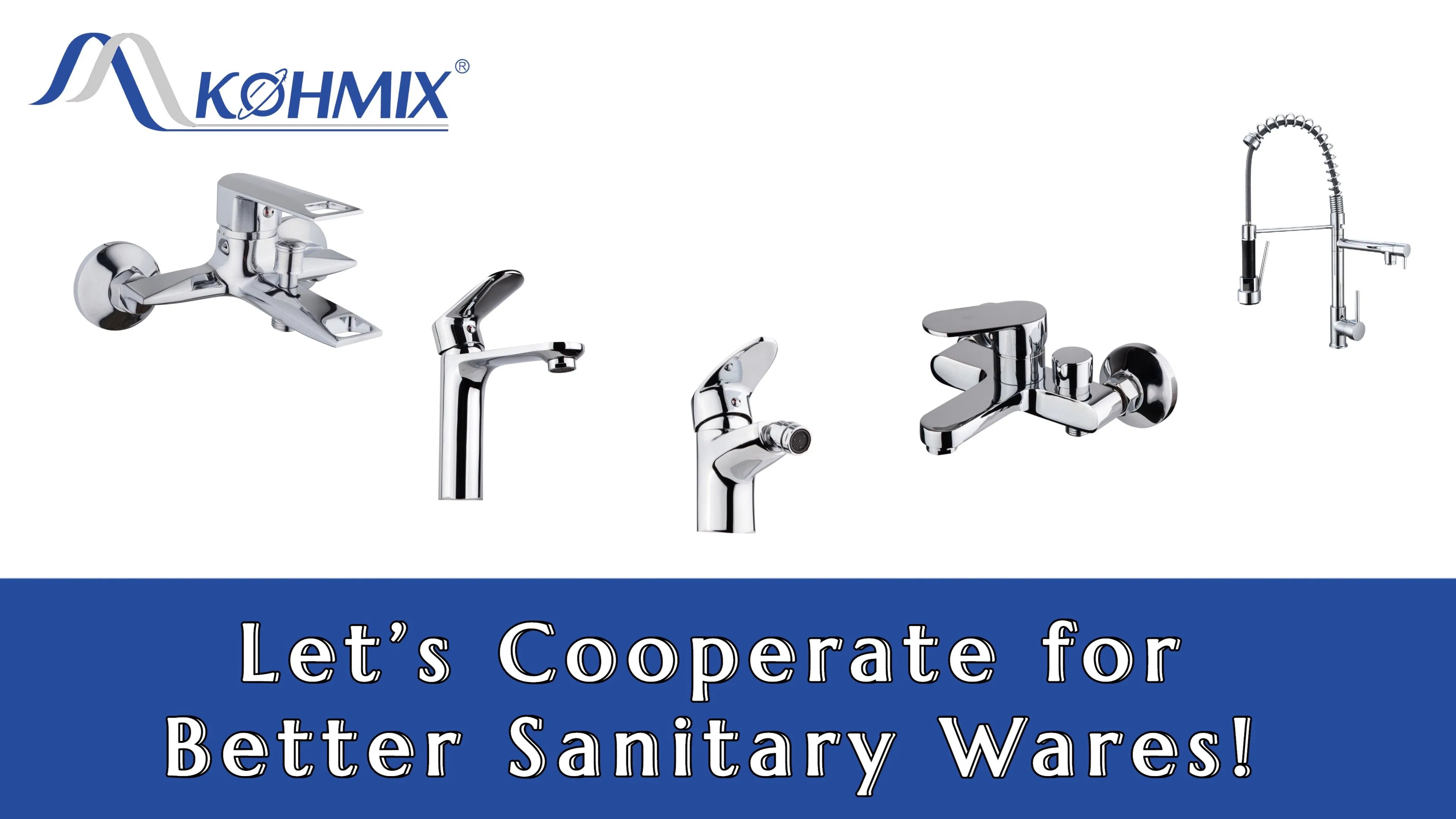 Kohmix Deck Mounted Bath Faucet Zinc Alloy Black Bathroom Basin Faucet